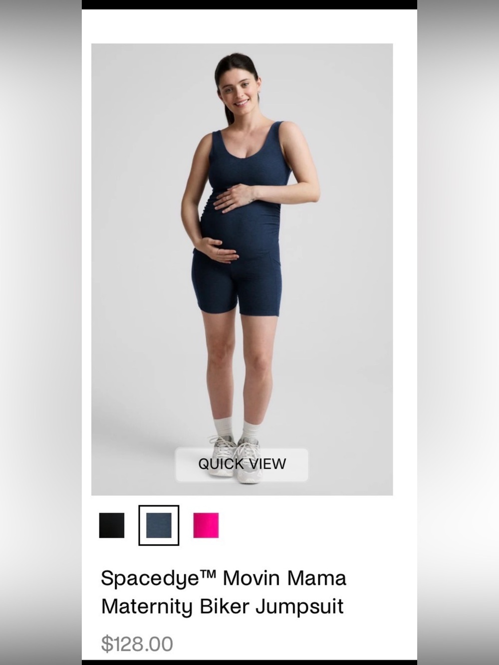 BEYOND YOGA Spacedye™ Movin Mama Maternity Biker Jumpsuit S .NEW UNWORN